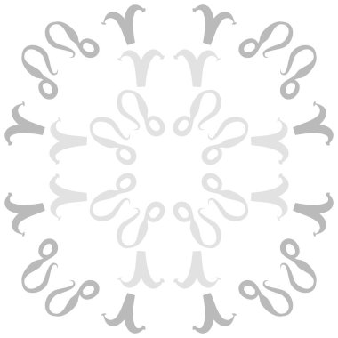 Zodiac Signs ile Dikişsiz soyut desen, vektör illüstrasyon
