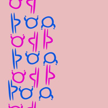 Toros ve Terazi astrolojik işaretleri, vektör illüstrasyon 