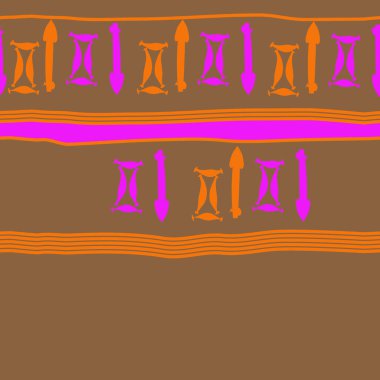 Burçlar ile dikişsiz soyut desen, vektör arka plan