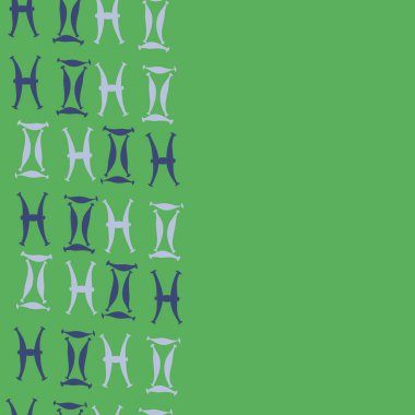 Zodiac Signs ile Dikişsiz soyut desen, vektör illüstrasyon