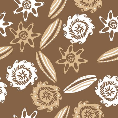 dikişsiz deniz deseni, sadece vektör illüstrasyon