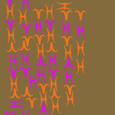 Burç işaretleri ile vektör desen arka plan  