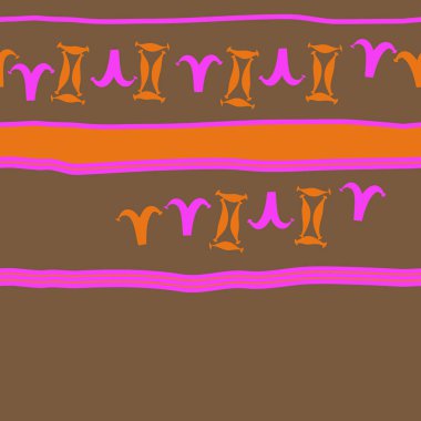 Zodyak işaretleri Dikişsiz desen - koç, İkizler. Vektör çizimi