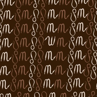 desen arka plan, burçlar ile soyut vektör illüstrasyon 