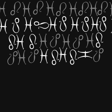 Zodiac Signs ile farklı Dikişsiz desen