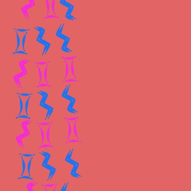 burç işaretleri ile dikişsiz desen, vektör illüstrasyon 