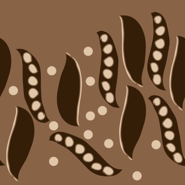 Soyut basit yaprakların kusursuz deseni