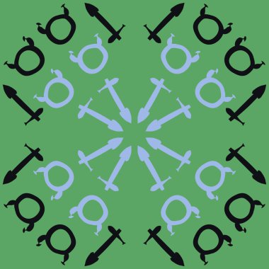 Soyut basit zodyak süsleme Dikişsiz desen