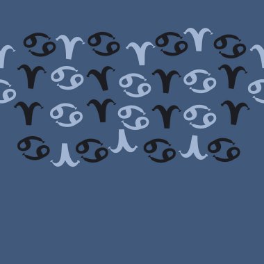 Zodiac Signs deseni, karalama, kopya alanı