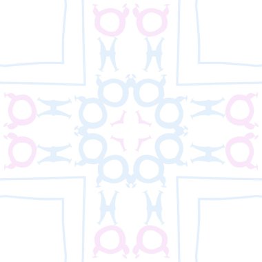 burçlar ile mavi Dikişsiz soyut desen, Boğa ve İkizler burçları vektör illüstrasyon 