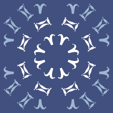 Soyut basit zodyak süsleme Dikişsiz desen