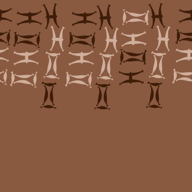 Soyut basit burç süslerinin kusursuz deseni