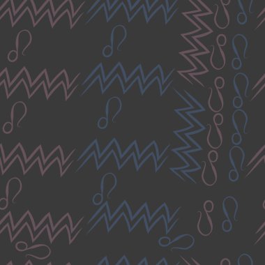 desen arka plan, burçlar ile soyut vektör desen 