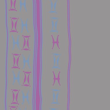 desen arka plan, burçlar ile soyut vektör desen 