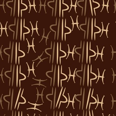 Soyut basit zodyak süsleme Dikişsiz desen