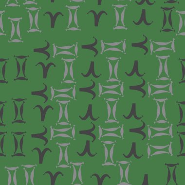 Koç ve İkizler burçları ile dikişsiz desen