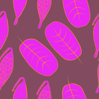 Soyut basit yaprakların kusursuz deseni