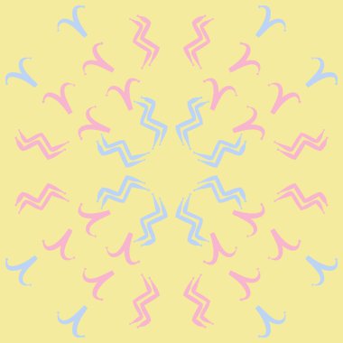 Soyut basit kaligrafi dikişsiz desen