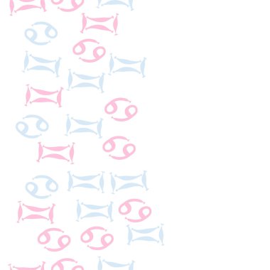 desen arka plan, burçlar ile soyut vektör illüstrasyon 