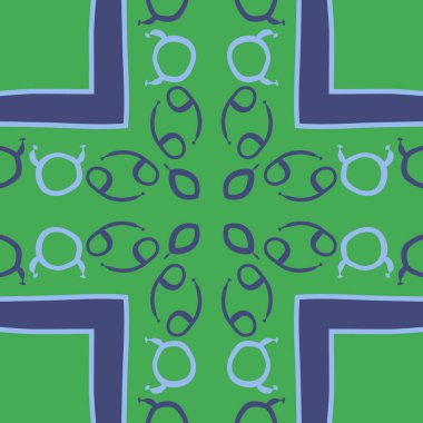 burç işaretleri ile dikişsiz desen, vektör illüstrasyon 