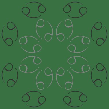 Zodiac Signs, doodle, kopya alanı dairesel desen