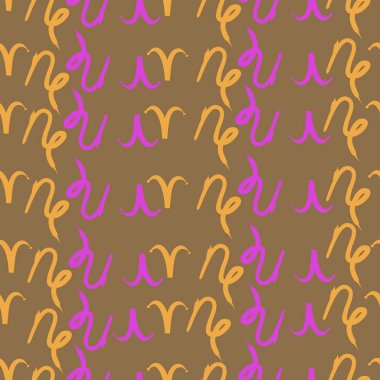 Soyut basit burç süslerinin kusursuz deseni