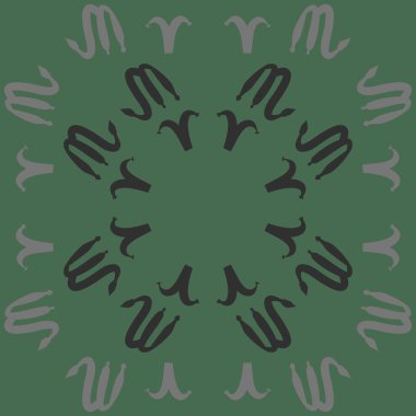 Soyut basit zodyak süsleme Dikişsiz desen