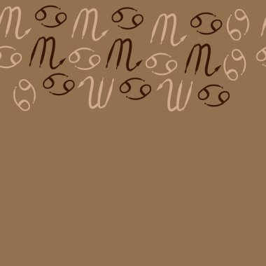 desen arka plan, Burç işaretleri ile vektör deseni 