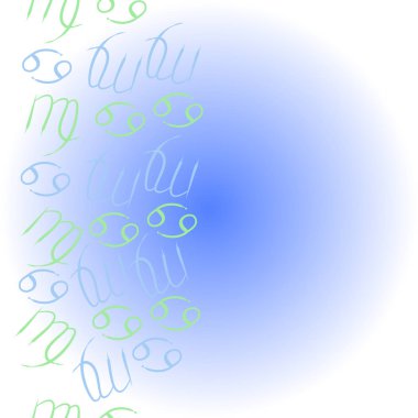 Soyut basit zodyak süsleme Dikişsiz desen