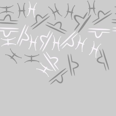 Soyut basit zodyak süsleme Dikişsiz desen