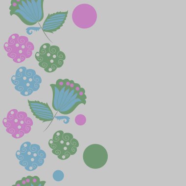 Soyut basit çiçeklerin kusursuz deseni