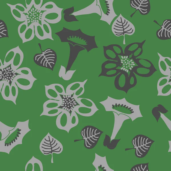 Motif Floral Sans Couture Illustration Vectorielle — Image vectorielle