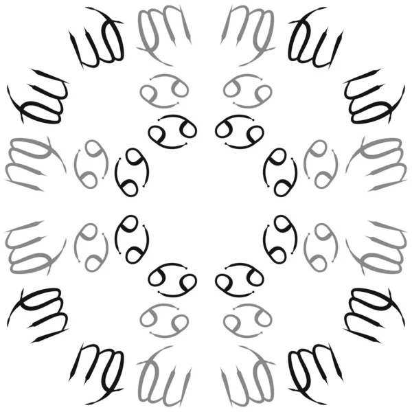 Безшовний Візерунок Абстрактного Простого Зодіаку — стоковий вектор
