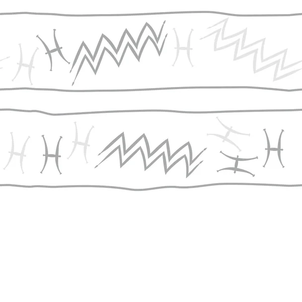 조디악 징후의 원활한 일러스트레이션 — 스톡 벡터