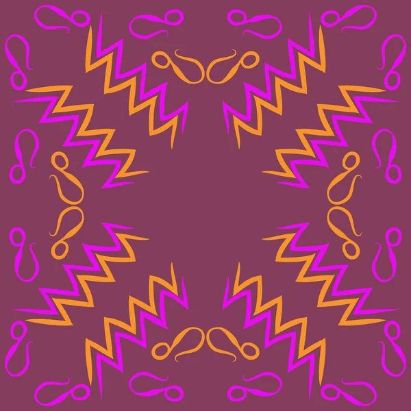 抽象的な単純なジグザグの装飾のシームレスなパターン — ストックベクタ