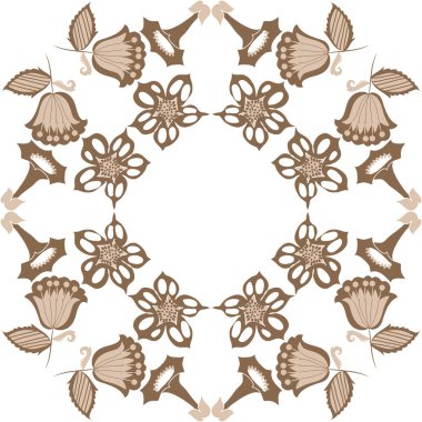 Kusursuz çiçek deseni, vektör çizimi