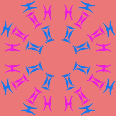 Soyut basit burç süslerinin kusursuz deseni