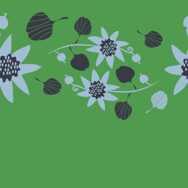 Kusursuz çiçek deseni, vektör çizimi