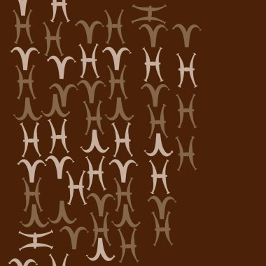 Burç işaretleri ile vektör desen arka plan  