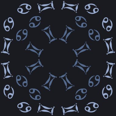 Soyut basit zodyak süsleme Dikişsiz desen