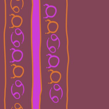 farklı sembollerle kesintisiz vektör arka planı