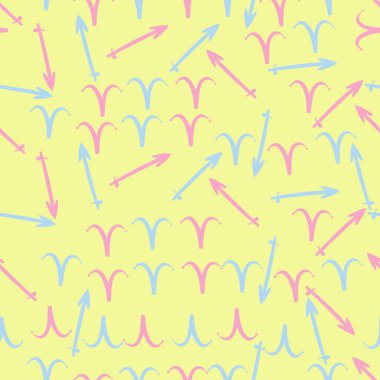 Soyut basit zodyak süsleme Dikişsiz desen