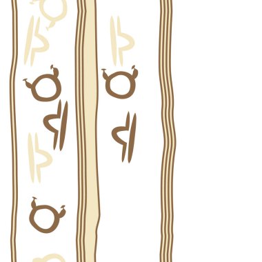 Soyut basit burç süslerinin kusursuz deseni