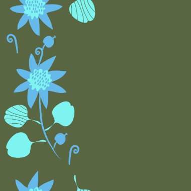 Kusursuz çiçek deseni, vektör çizimi