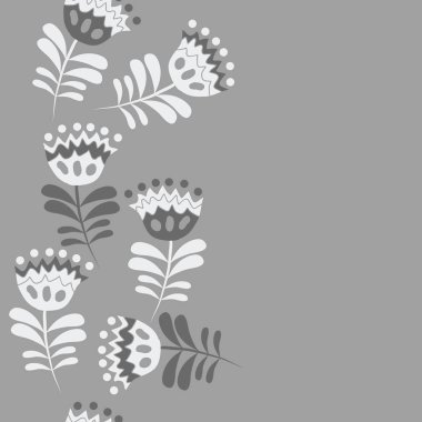 Renkli çiçekler ile dikişsiz soyut desen