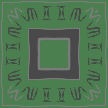 burç işaretleri ile geometrik desen, vektör illüstrasyon 