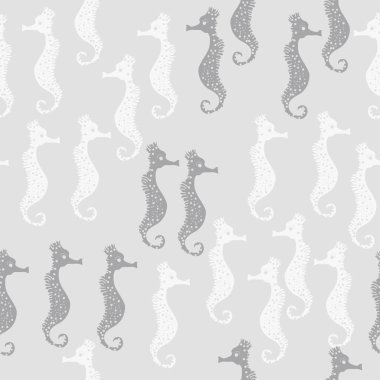 Seahorses desen renkli vektör Illustration