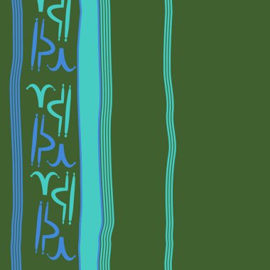 Soyut basit zodyak süsleme Dikişsiz desen