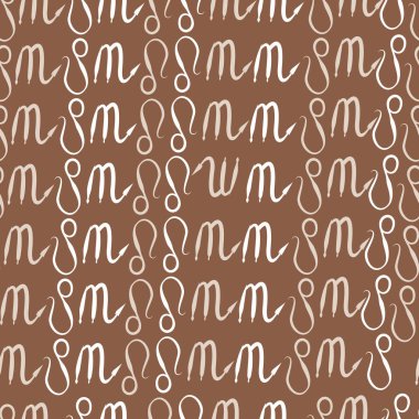 desen arka plan, burçlar ile soyut vektör illüstrasyon 