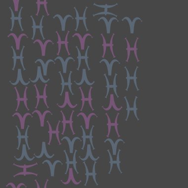 Burç işaretleri ile vektör desen arka plan  